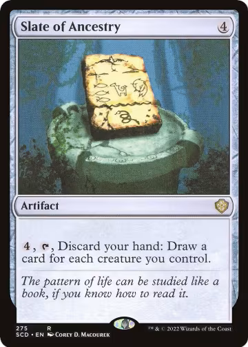 Slate of Ancestry (275), Starter Commander Decks — Magic card price