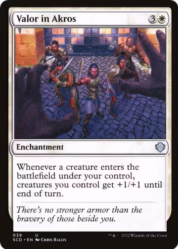 Valor in Akros (39), Starter Commander Decks — Magic card price