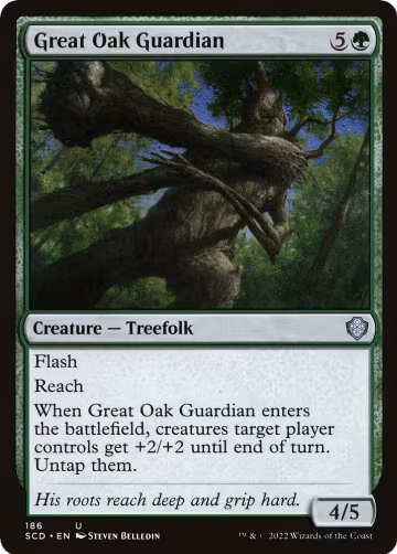 Great Oak Guardian (186), Starter Commander Decks — Magic card price