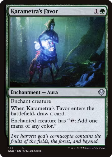 Karametra's Favor (195), Starter Commander Decks — Magic card price