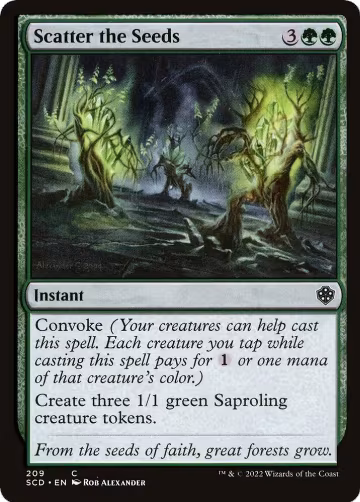 Scatter the Seeds (209), Starter Commander Decks — Magic card price