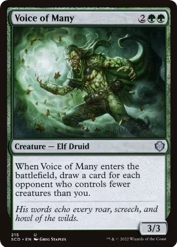 Voice of Many (215), Starter Commander Decks — Magic card price