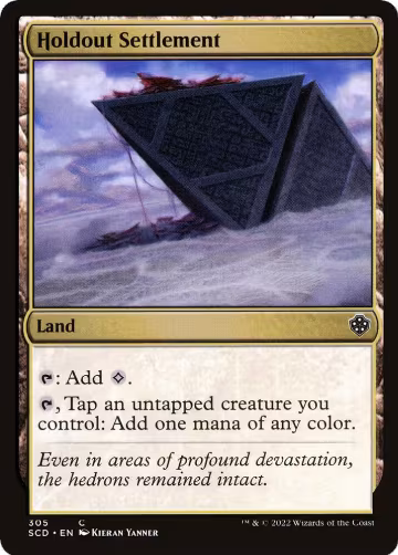 Holdout Settlement (305), Starter Commander Decks — Magic card price