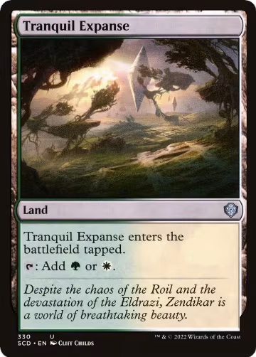 Tranquil Expanse (330), Starter Commander Decks — Magic card price
