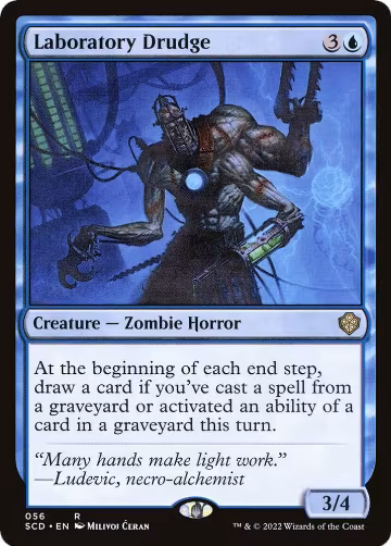 Laboratory Drudge (56), Starter Commander Decks — Magic card price