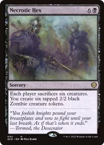 Necrotic Hex (95), Starter Commander Decks — Magic card price
