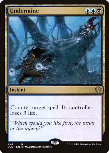 Undermine (254), Starter Commander Decks — Magic card price