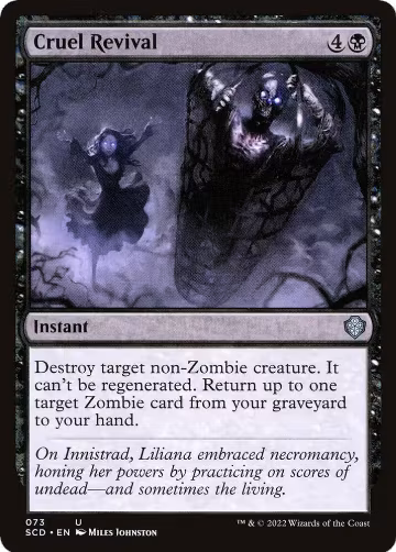 Cruel Revival (73), Starter Commander Decks — Magic card price