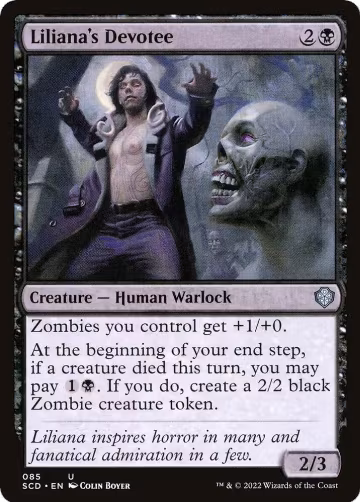 Liliana's Devotee (85), Starter Commander Decks — Magic card price