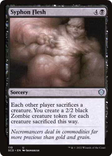 Syphon Flesh (110), Starter Commander Decks — Magic card price
