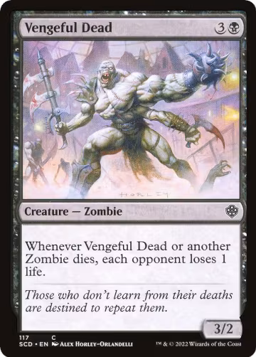Vengeful Dead (117), Starter Commander Decks — Magic card price