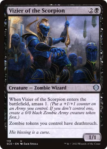 Vizier of the Scorpion (119), Starter Commander Decks — Magic card price