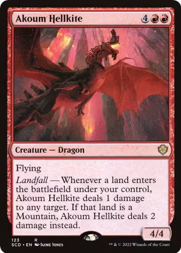 Akoum Hellkite (123), Starter Commander Decks — Magic card price