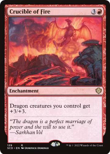 Crucible of Fire (129), Starter Commander Decks — Magic card price