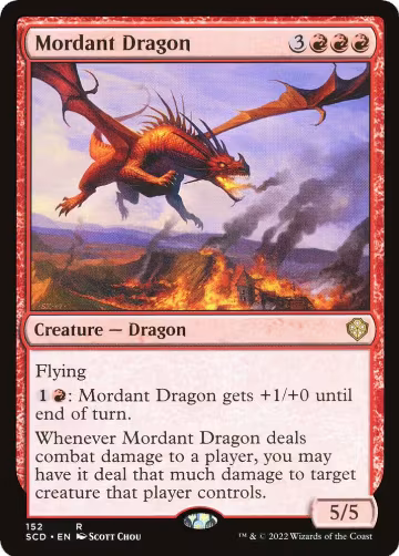 Mordant Dragon (152), Starter Commander Decks — Magic card price