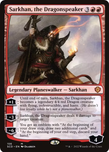 Sarkhan, the Dragonspeaker (156), Starter Commander Decks — Magic card price