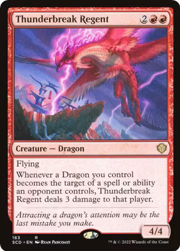 Thunderbreak Regent (163), Starter Commander Decks — Magic card price