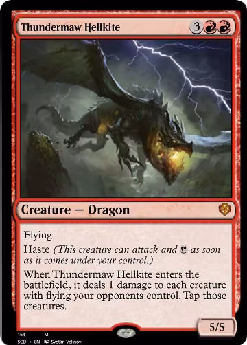 Thundermaw Hellkite (164), Starter Commander Decks — Magic card price
