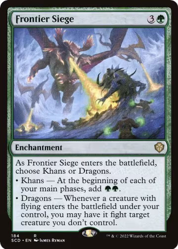 Frontier Siege (184), Starter Commander Decks — Magic card price