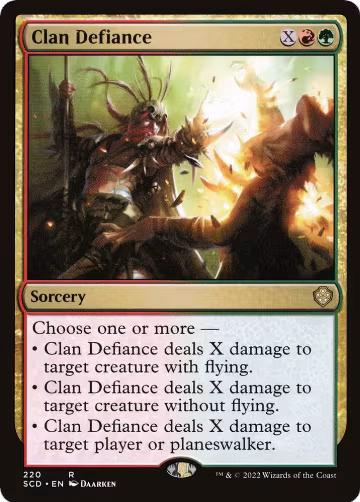 Clan Defiance (220), Starter Commander Decks — Magic card price