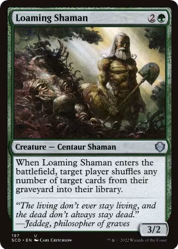 Loaming Shaman (197), Starter Commander Decks — Magic card price