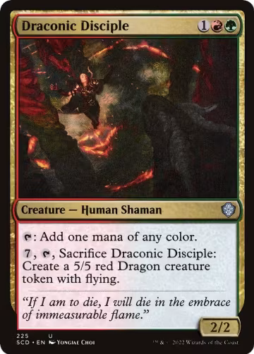 Draconic Disciple (225), Starter Commander Decks — Magic card price