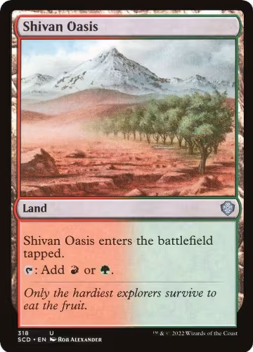 Shivan Oasis (318), Starter Commander Decks — Magic card price