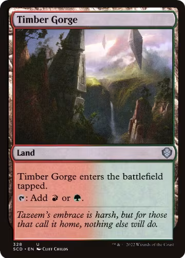 Timber Gorge (328), Starter Commander Decks — Magic card price