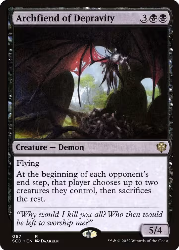 Archfiend of Depravity (67), Starter Commander Decks — Magic card price