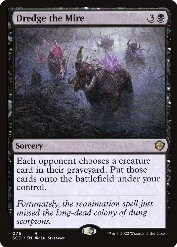 Dredge the Mire (76), Starter Commander Decks — Magic card price