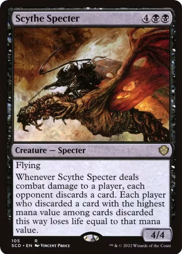 Scythe Specter (105), Starter Commander Decks — Magic card price