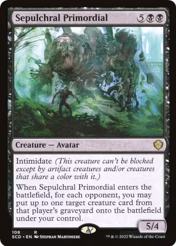 Sepulchral Primordial (106), Starter Commander Decks — Magic card price