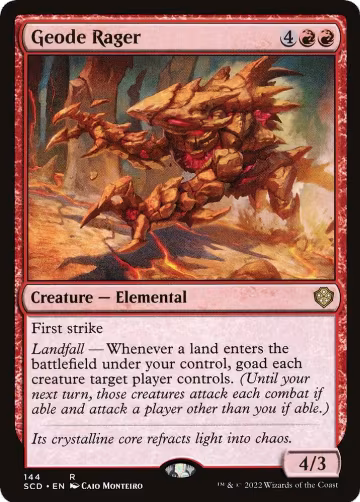 Geode Rager (144), Starter Commander Decks — Magic card price