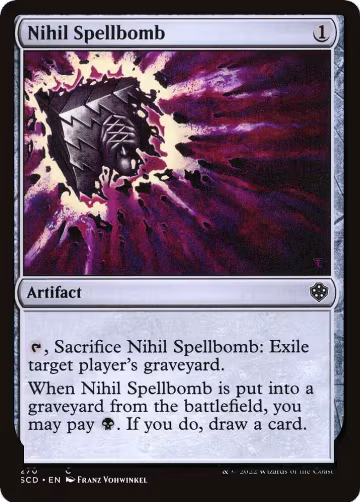 Nihil Spellbomb (270), Starter Commander Decks — Magic card price