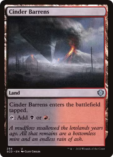Cinder Barrens (294), Starter Commander Decks — Magic card price