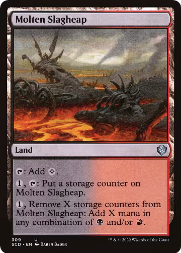 Molten Slagheap (309), Starter Commander Decks — Magic card price