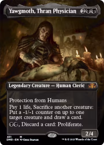 Yawgmoth, Thran Physician (Borderless) (431), Dominaria Remastered — Magic card price