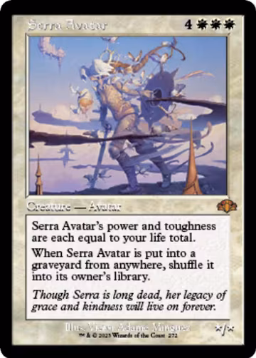 Serra Avatar (Retro Frame) (272), Dominaria Remastered — Magic card price