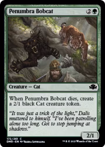 Penumbra Bobcat (172), Dominaria Remastered — Magic card price