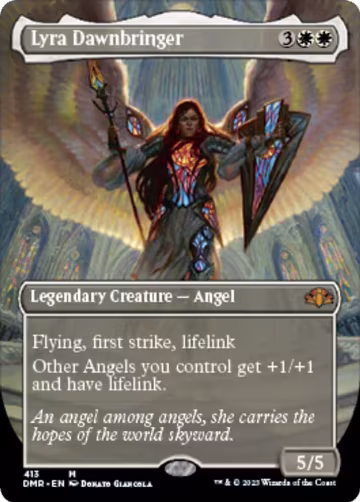 Lyra Dawnbringer (Borderless) (413), Dominaria Remastered — Magic card price
