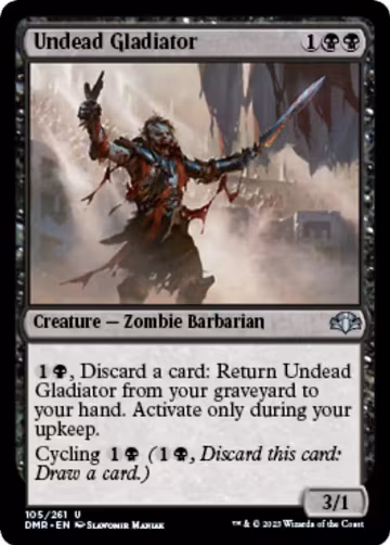 Undead Gladiator (105), Dominaria Remastered — Magic card price