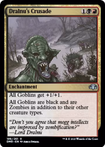 Dralnu's Crusade (189), Dominaria Remastered — Magic card price
