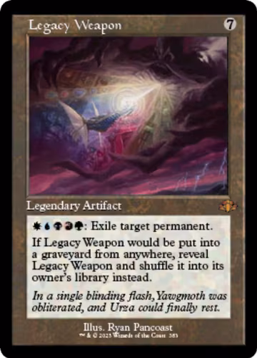 Legacy Weapon (Retro Frame) (383), Dominaria Remastered — Magic card price
