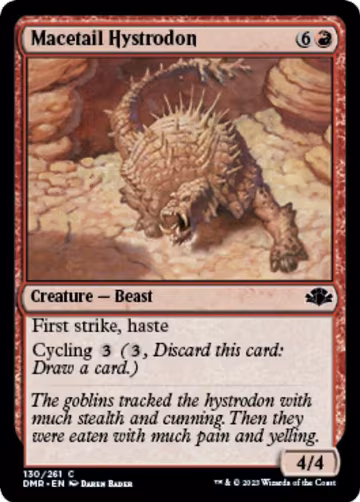 Macetail Hystrodon (130), Dominaria Remastered — Magic card price