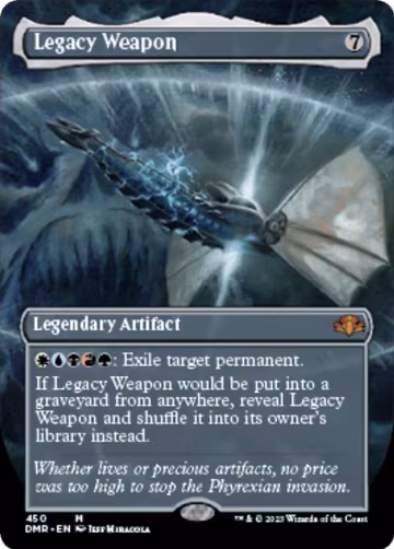 Legacy Weapon (Borderless) (450), Dominaria Remastered — Magic card price