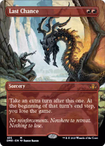 Last Chance (Borderless) (435), Dominaria Remastered — Magic card price