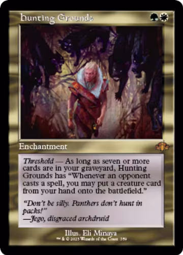 Hunting Grounds (Retro Frame) (359), Dominaria Remastered — Magic card price