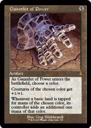 Gauntlet of Power (Retro Frame) (378), Dominaria Remastered — Magic card price