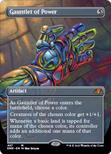 Gauntlet of Power (Borderless) (447), Dominaria Remastered — Magic card price