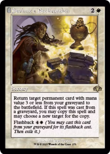 Sevinne's Reclamation (Retro Frame) (273), Dominaria Remastered — Magic card price